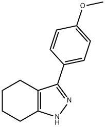 4,5,6,7-tetrahydro-3-(4-methoxyphenyl)-1H-indazole Struktur