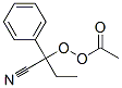 Peracetic acid 1-cyano-1-phenylpropyl ester Struktur