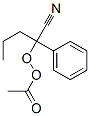 Peracetic acid 1-cyano-1-phenylbutyl ester Struktur