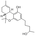 4'-hydroxy-delta(9)-tetrahydrocannabinol Struktur