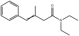 3-methyl-4-phenyl-3-butenoic acid diethylamide Struktur