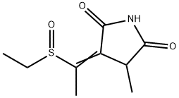 3-[1-(Ethylsulfinyl)ethylidene]-4-methyl-2,5-pyrrolidinedione Struktur