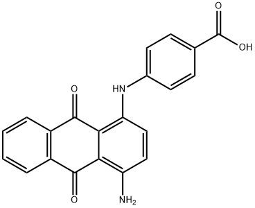 4-[(4-amino-9,10-dihydro-9,10-dioxo-1-anthryl)amino]benzoic acid Struktur