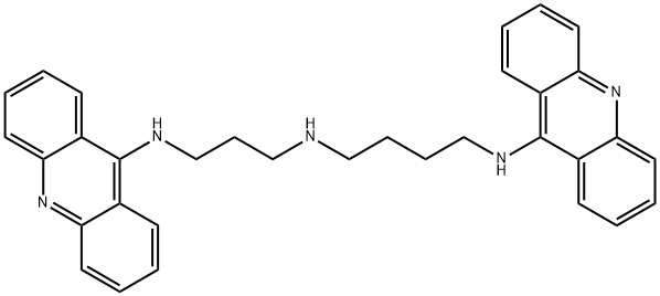 N-(9-Acridinyl)-N'-[3-(9-acridinylamino)propyl]-1,1-butanediamine Struktur