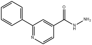 4-Pyridinecarboxylicacid,2-phenyl-,hydrazide(9CI) Struktur