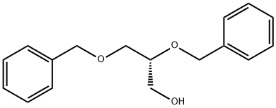 1-Propanol, 2,3-bis(phenylMethoxy)-, (2R)- Struktur