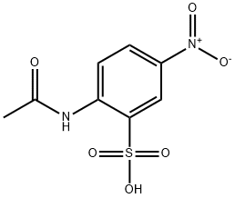 2-acetamido-5-nitrobenzenesulphonic acid Struktur