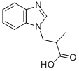 3-BENZOIMIDAZOL-1-YL-2-METHYL-PROPIONIC ACID Struktur