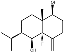 2-Isopropyl-4a-methyl-8-methylenedecahydro-1,5-naphthalenediol Struktur