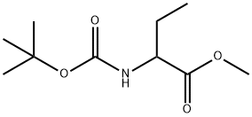 Butanoic acid, 2-[[(1,1-diMethylethoxy)carbonyl]aMino]-, Methyl ester Struktur