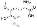 AMINO-(4-HYDROXY-3,5-DIMETHOXY-PHENYL)-ACETIC ACID Struktur