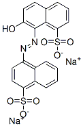 7-Hydroxy-8-[(4-sulfo-1-naphthalenyl)azo]-1-naphthalenesulfonic acid disodium salt Struktur