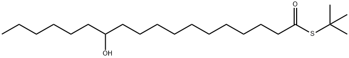 S-(tert-Butyl) 12-hydroxyoctadecanethioate Struktur