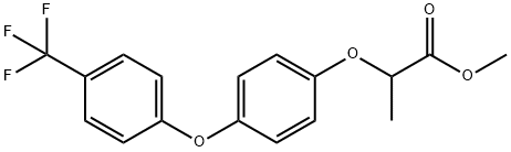 methyl 2-[p-[p-(trifluoromethyl)phenoxy]phenoxy]propionate Struktur