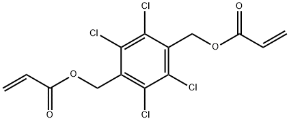 (tetrachloro-1,4-phenylene)bismethylene diacrylate Struktur