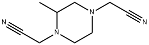 1,4-Piperazinediacetonitrile,2-methyl-(9CI) Struktur