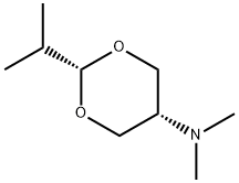 1,3-Dioxan-5-amine,N,N-dimethyl-2-(1-methylethyl)-,cis-(9CI) Struktur