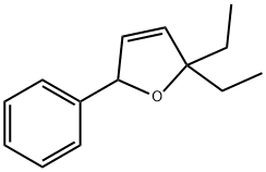 Furan, 2,2-diethyl-2,5-dihydro-5-phenyl- (9CI) Struktur