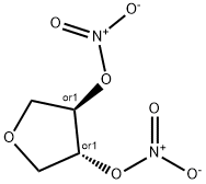 trans-Oxolane-3,4-diol dinitrate Struktur