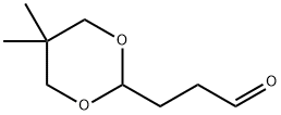 5,5-dimethyl-1,3-dioxane-2-propionaldehyde Struktur