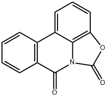 5H,7H-Oxazolo[5,4,3-de]phenanthridine-5,7-dione Struktur