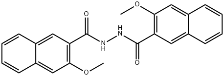 3-Methoxy-2-naphthalenecarboxylic acid 2-[(3-methoxy-2-naphthalenyl)carbonyl] hydrazide Struktur