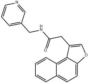 Naphtho[2,1-b]furan-1-acetamide, N-(3-pyridinylmethyl)- (9CI) Struktur