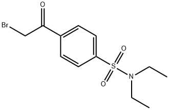 4-(BROMOACETYL)-N,N-DIETHYLBENZENESULFONAMIDE Struktur