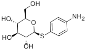 P-AMINOPHENYL-1-THIO-BETA-D-GLUCOPYRANOS IDE Struktur