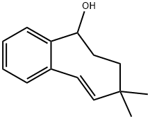 (9E)-5,6,7,8-Tetrahydro-8,8-dimethylbenzocycloocten-5-ol Struktur