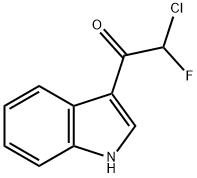 Ethanone, 2-chloro-2-fluoro-1-(1H-indol-3-yl)- (9CI) Struktur