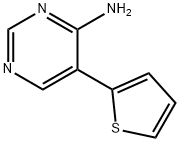 5-(2-Thienyl)-4-pyrimidinamine Struktur