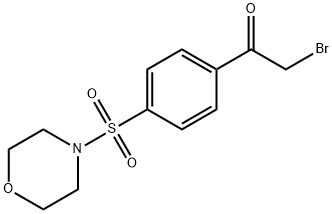 2-BROMO-1-[4-(MORPHOLIN-4-YLSULFONYL)PHENYL]ETHANONE Struktur