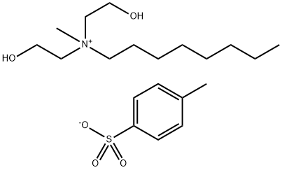 bis(2-hydroxyethyl)methyloctylammonium toluene-p-sulphonate Struktur