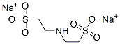 disodium 2,2'-iminobis(ethanesulphonate) Struktur