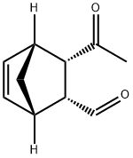 Bicyclo[2.2.1]hept-5-ene-2-carboxaldehyde, 3-acetyl-, (1S,2R,3S,4R)- (9CI) Struktur