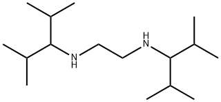 N,N'-bis[1-isopropyl-2-methylpropyl]ethylenediamine Struktur