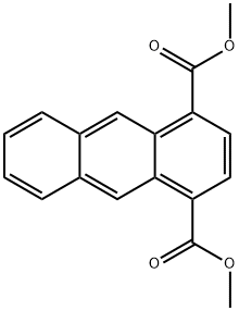 1,4-Anthracenedicarboxylic acid dimethyl ester Struktur