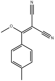 METHOXY(4-METHYLPHENYL)METHYLENE]PROPANEDINITRILE Struktur