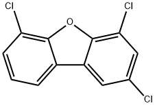 2,4,6-TRICHLORODIBENZOFURAN Struktur