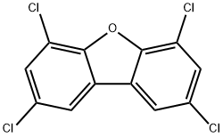 2,4,6,8-tetrachlorodibenzofuran Struktur