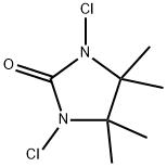 1,3-Dichloro-4,4,5,5-tetramethyl-2-imidazolidinone Struktur