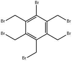 bromopentakis(bromomethyl)benzene Struktur