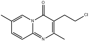 3-(2-Chloroethyl)-2,7-dimethyl-(4H)-pyrido-(1,2a] Struktur