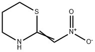 (2E)-2-(nitromethylidene)-1,3-thiazinane Struktur