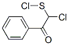 Benzeneethanesulfenyl chloride, alpha-chloro-beta-oxo- (9CI) Struktur