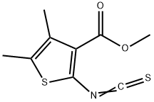 3-Thiophenecarboxylicacid,2-isothiocyanato-4,5-dimethyl-,methylester(9CI) Struktur