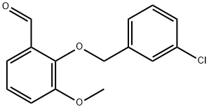 2-[(3-CHLOROBENZYL)OXY]-3-METHOXYBENZALDEHYDE Struktur