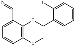 2-[(2-FLUOROBENZYL)OXY]-3-METHOXYBENZALDEHYDE Struktur