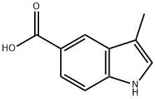 3-Methyl-1H-indole-5-carboxylicacid Struktur